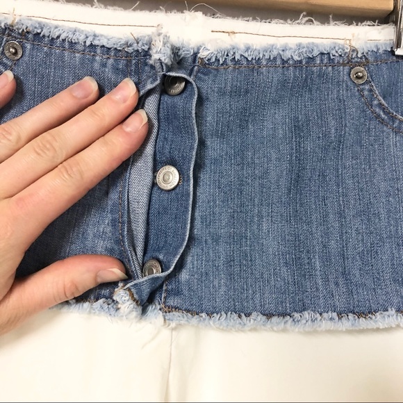 United Colors of Beneton Wide Leg Pants w Denim - Picture 2 of 8